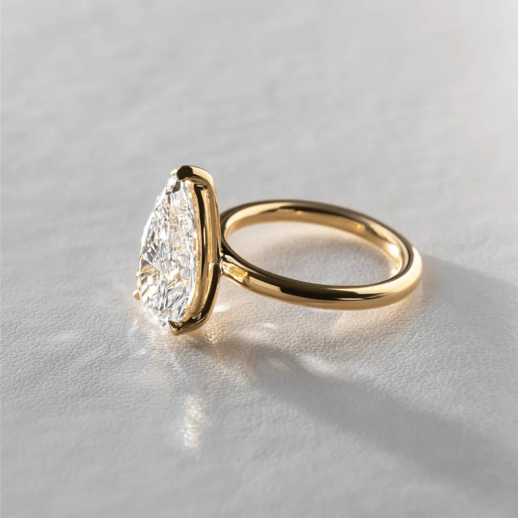 Round Halo, Pave & Split Shank Engagement Ring – 1.93 CT Lab Grown Diamond