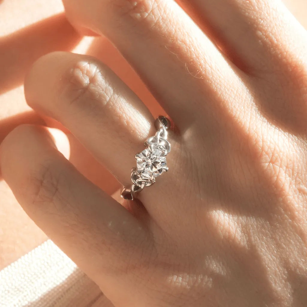 Round Halo, Pave & Split Shank Engagement Ring – 1.93 CT Lab Grown Diamond