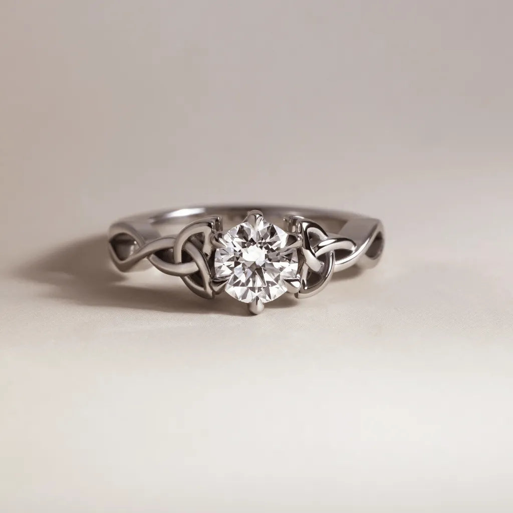 Round Halo, Pave & Split Shank Engagement Ring – 1.93 CT Lab Grown Diamond