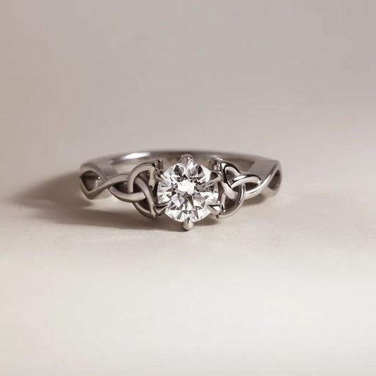 Round Halo, Pave & Split Shank Engagement Ring – 1.93 CT Lab Grown Diamond