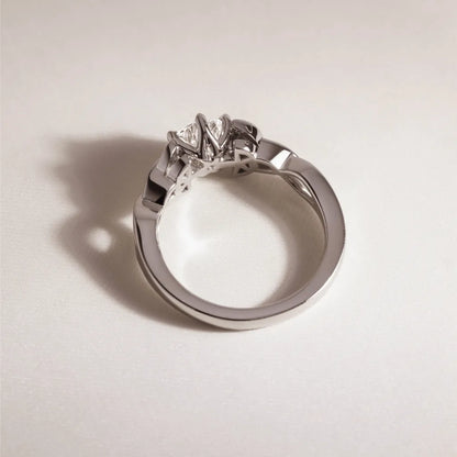 Round Halo, Pave & Split Shank Engagement Ring – 1.93 CT Lab Grown Diamond