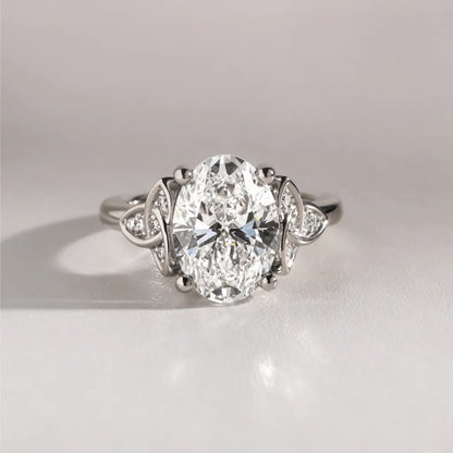 Round Halo, Pave & Split Shank Engagement Ring – 1.93 CT Lab Grown Diamond