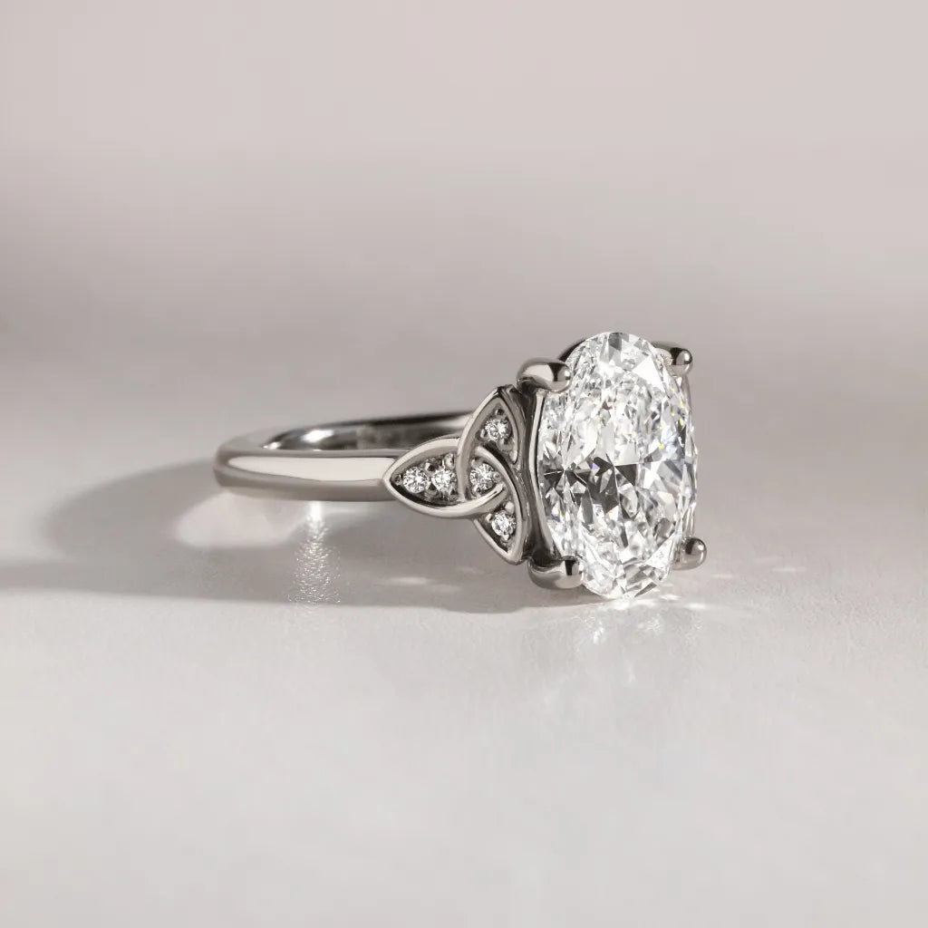 Round Halo, Pave & Split Shank Engagement Ring – 1.93 CT Lab Grown Diamond