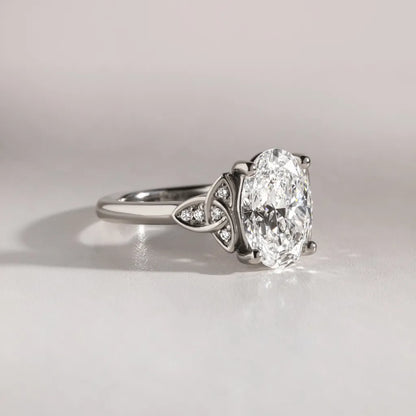 Round Halo, Pave & Split Shank Engagement Ring – 1.93 CT Lab Grown Diamond
