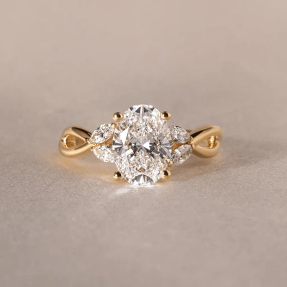 Round Halo, Pave & Split Shank Engagement Ring – 1.93 CT Lab Grown Diamond