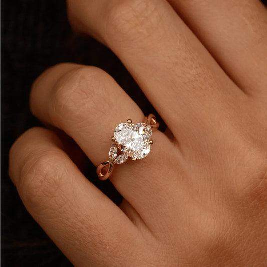 Round Halo, Pave & Split Shank Engagement Ring – 1.93 CT Lab Grown Diamond