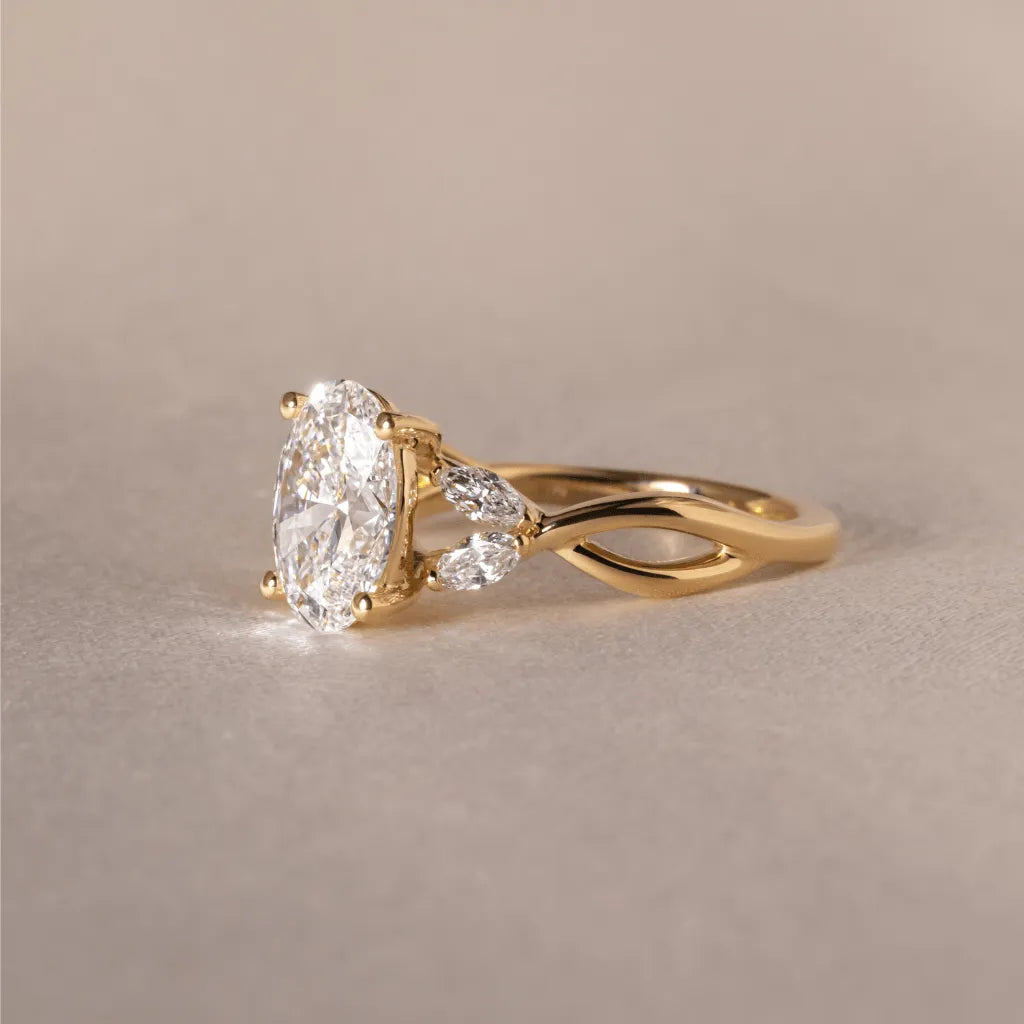 Round Halo, Pave & Split Shank Engagement Ring – 1.93 CT Lab Grown Diamond
