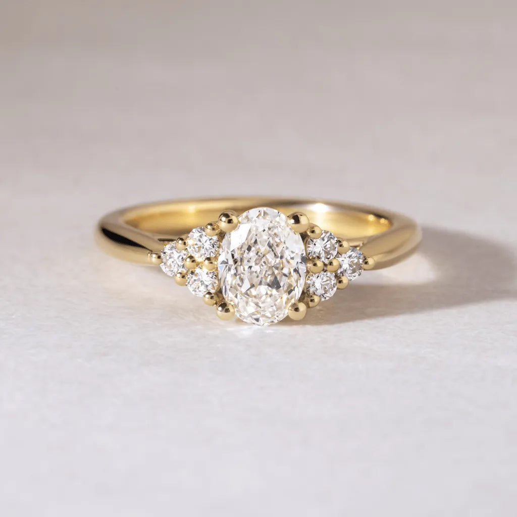 Round Halo, Pave & Split Shank Engagement Ring – 1.93 CT Lab Grown Diamond