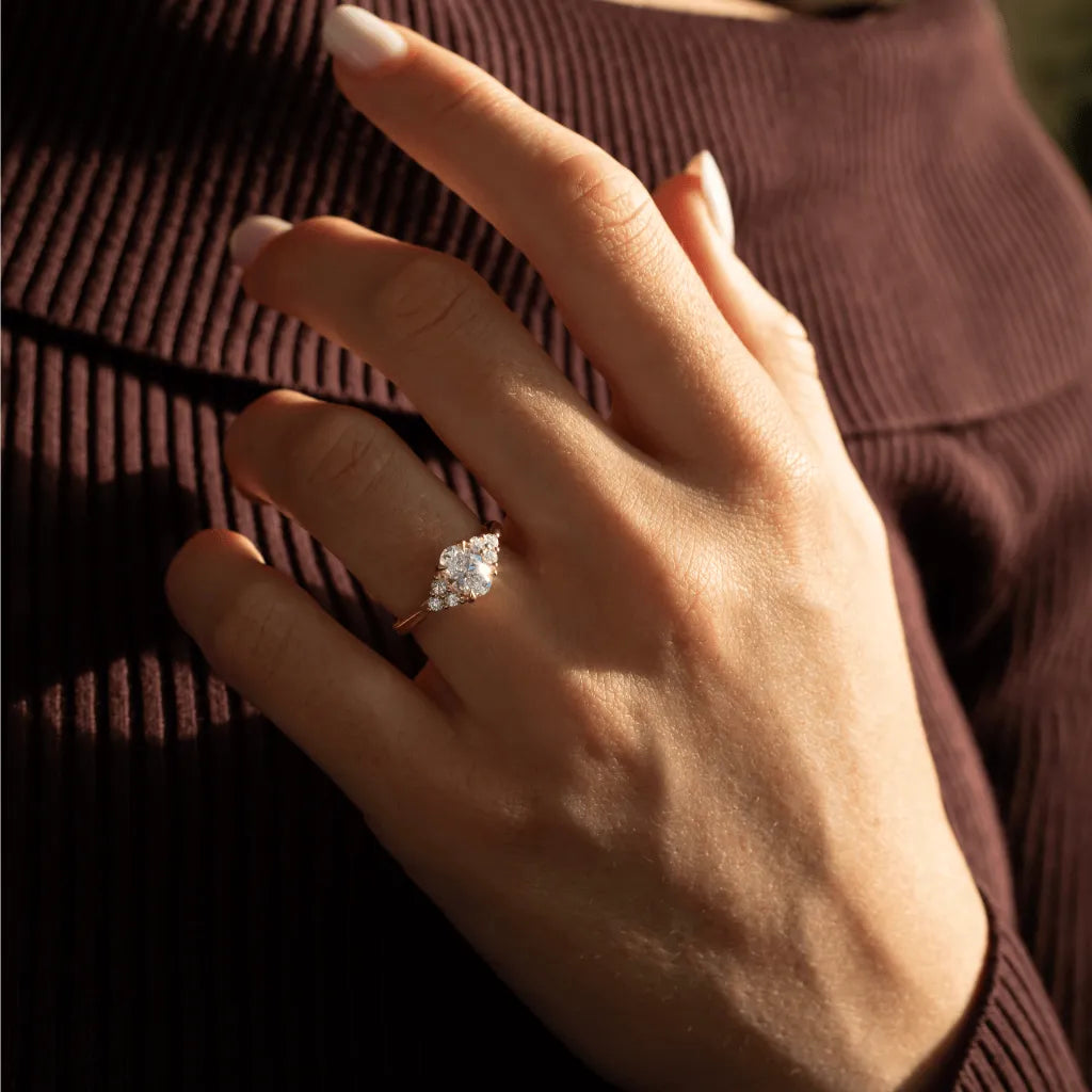 Round Halo, Pave & Split Shank Engagement Ring – 1.93 CT Lab Grown Diamond