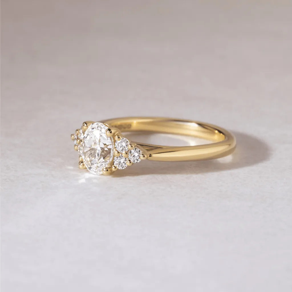 Round Halo, Pave & Split Shank Engagement Ring – 1.93 CT Lab Grown Diamond