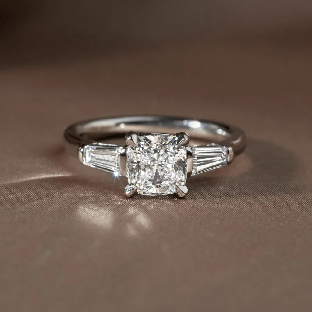 Round Halo, Pave & Split Shank Engagement Ring – 1.93 CT Lab Grown Diamond