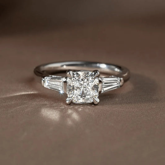 Round Halo, Pave & Split Shank Engagement Ring – 1.93 CT Lab Grown Diamond