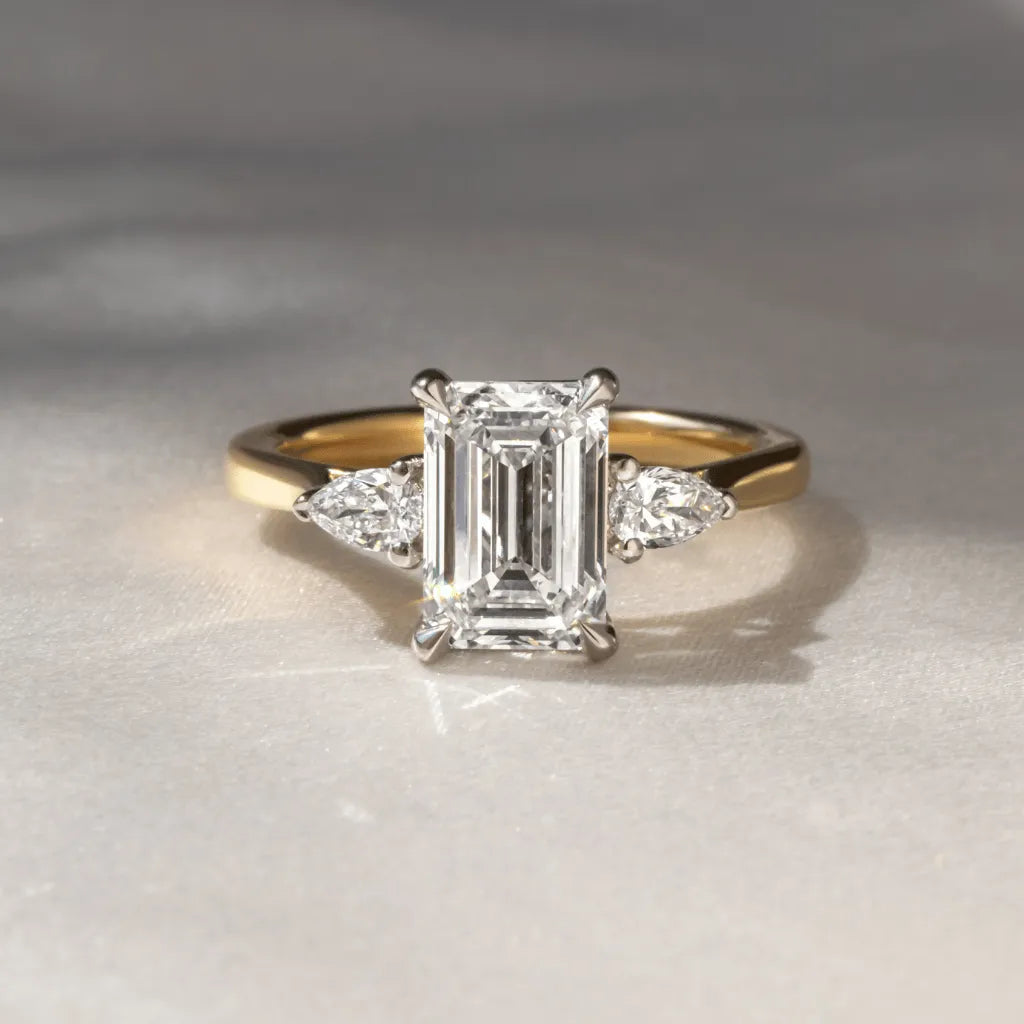 Round Halo, Pave & Split Shank Engagement Ring – 1.93 CT Lab Grown Diamond