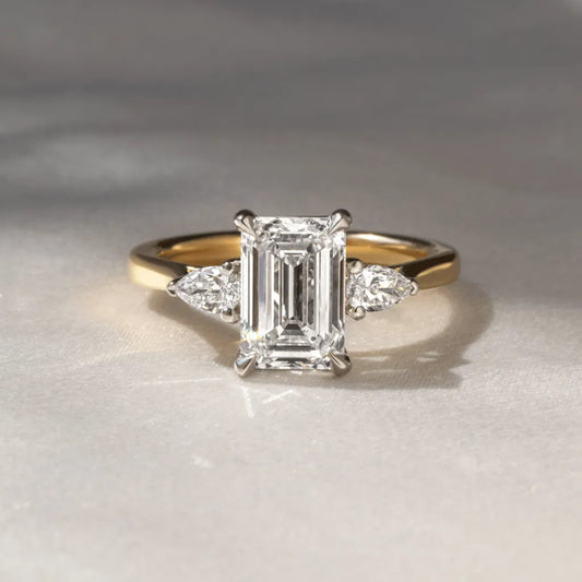 Round Halo, Pave & Split Shank Engagement Ring – 1.93 CT Lab Grown Diamond