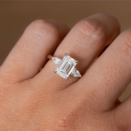 Round Halo, Pave & Split Shank Engagement Ring – 1.93 CT Lab Grown Diamond