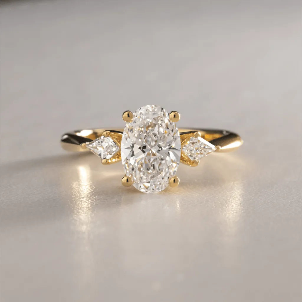 Round Halo, Pave & Split Shank Engagement Ring – 1.93 CT Lab Grown Diamond