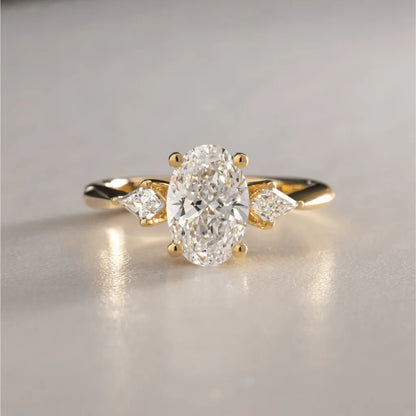 Round Halo, Pave & Split Shank Engagement Ring – 1.93 CT Lab Grown Diamond