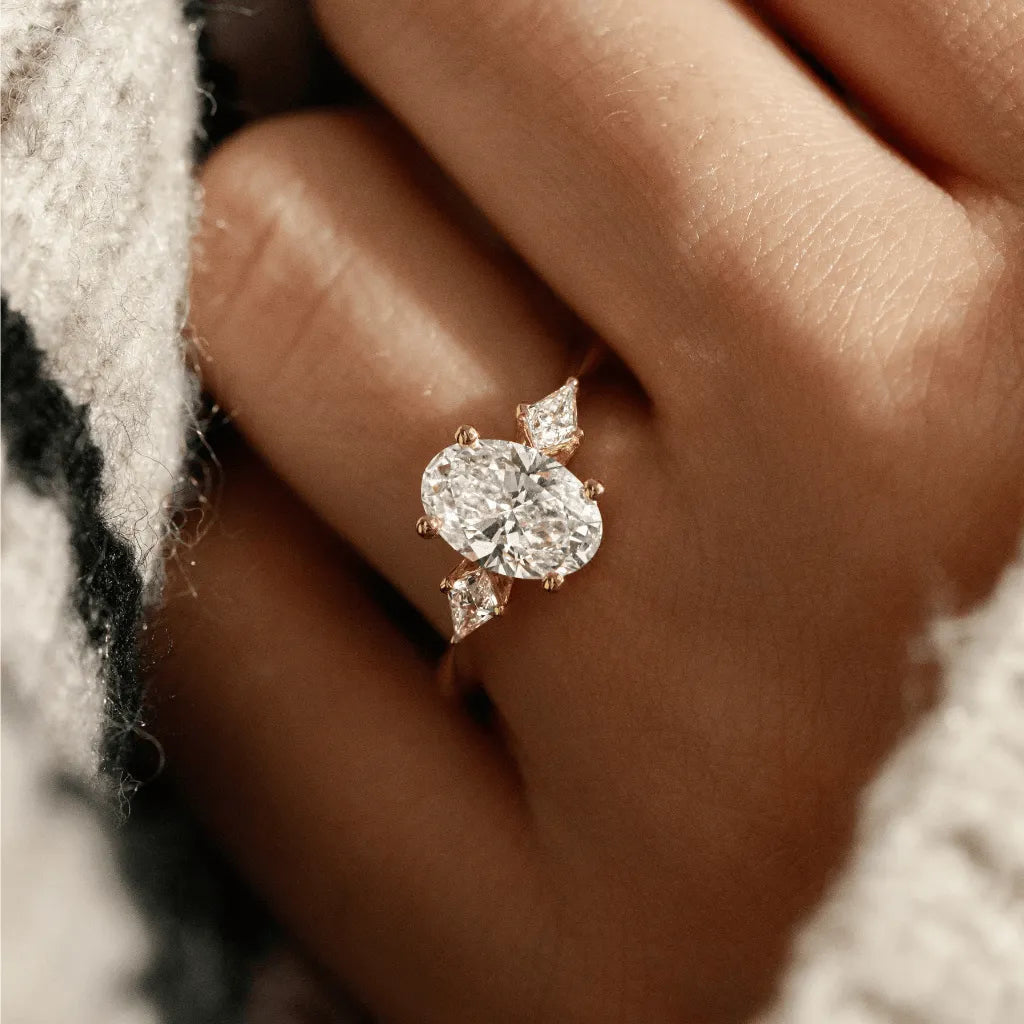 Round Halo, Pave & Split Shank Engagement Ring – 1.93 CT Lab Grown Diamond