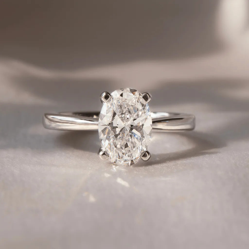 Round Halo, Pave & Split Shank Engagement Ring – 1.93 CT Lab Grown Diamond