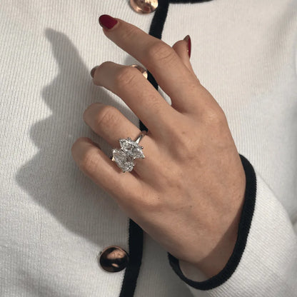 Round Halo, Pave & Split Shank Engagement Ring – 1.93 CT Lab Grown Diamond