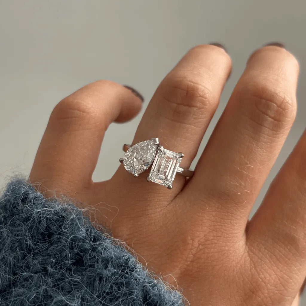 Round Halo, Pave & Split Shank Engagement Ring – 1.93 CT Lab Grown Diamond