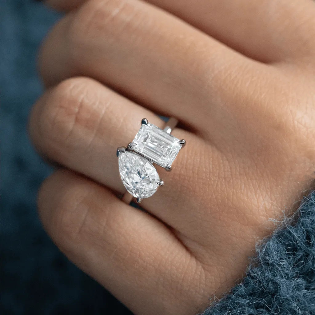 Round Halo, Pave & Split Shank Engagement Ring – 1.93 CT Lab Grown Diamond