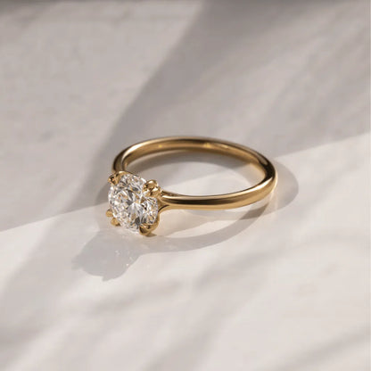 Round Halo, Pave & Split Shank Engagement Ring – 1.93 CT Lab Grown Diamond
