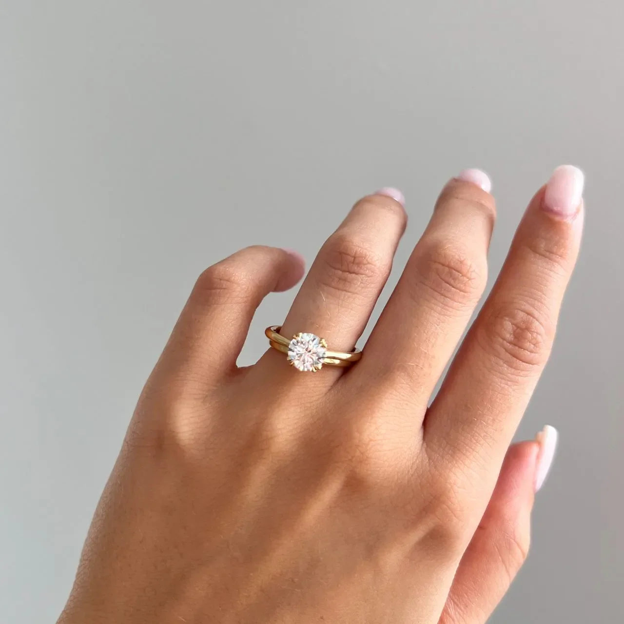 Round Halo, Pave & Split Shank Engagement Ring – 1.93 CT Lab Grown Diamond