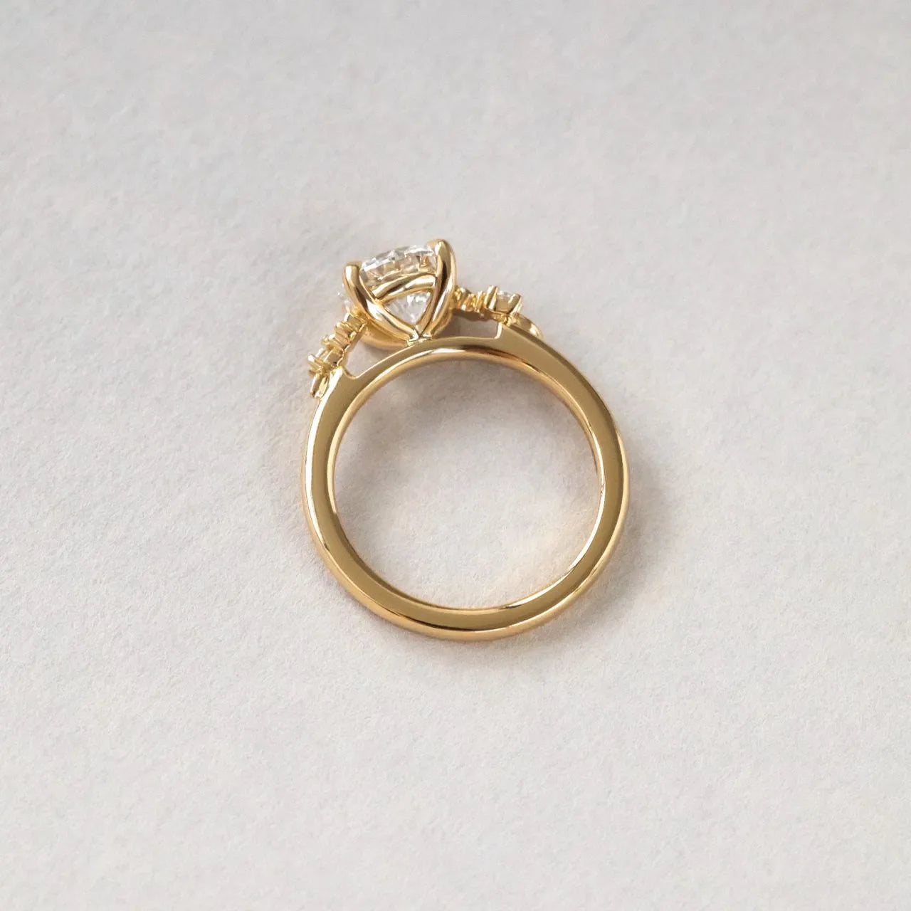 Round Halo, Pave & Split Shank Engagement Ring – 1.93 CT Lab Grown Diamond