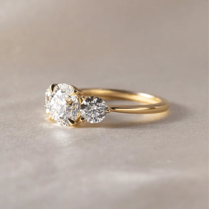 Round Halo, Pave & Split Shank Engagement Ring – 1.93 CT Lab Grown Diamond