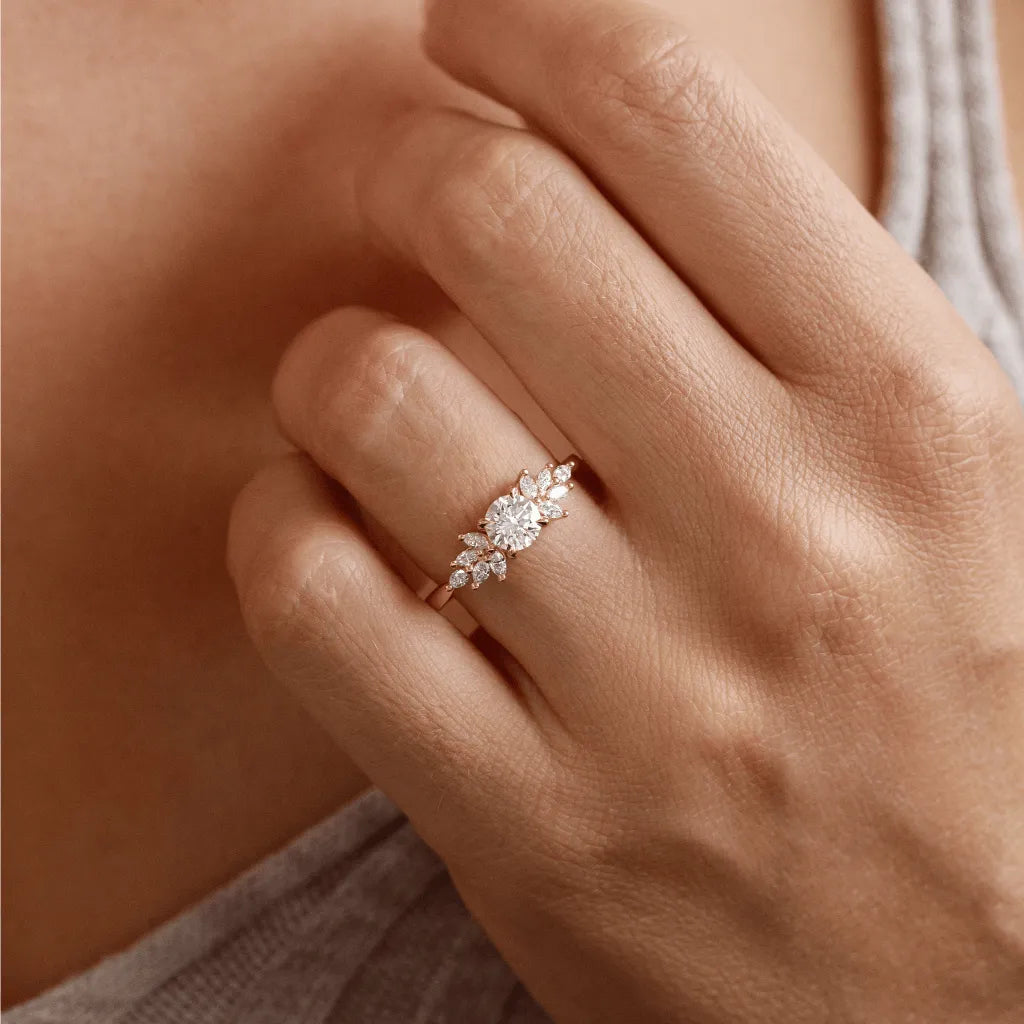 Round Halo, Pave & Split Shank Engagement Ring – 1.93 CT Lab Grown Diamond