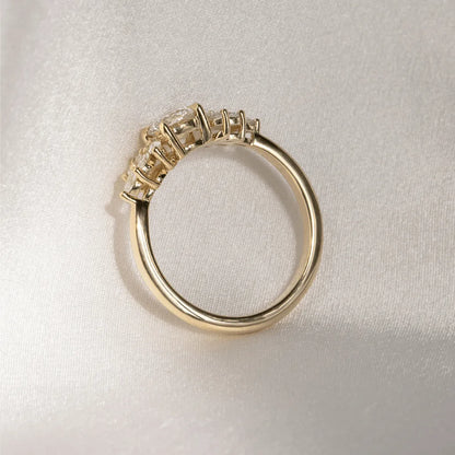Round Halo, Pave & Split Shank Engagement Ring – 1.93 CT Lab Grown Diamond