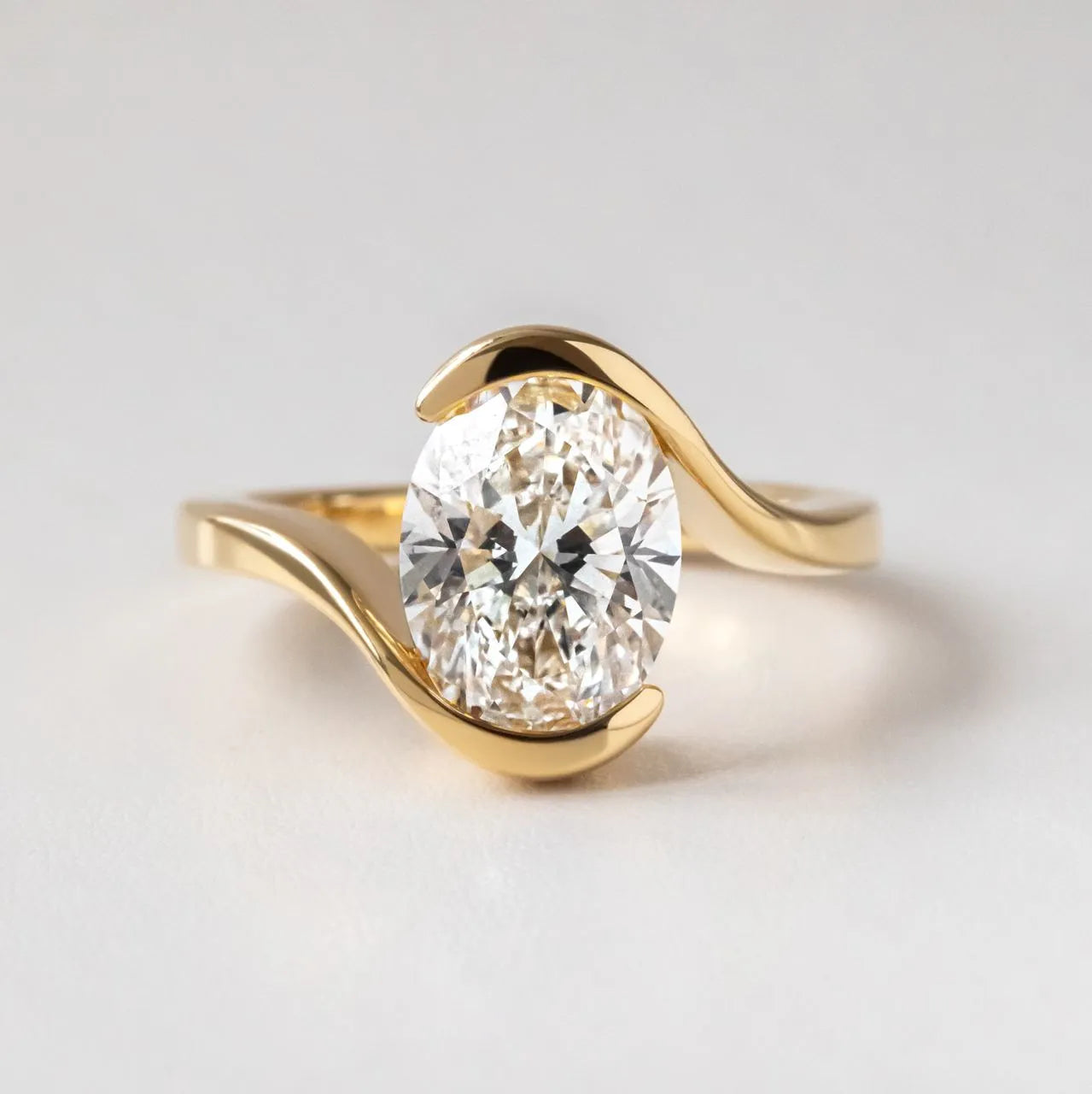 Round Halo, Pave & Split Shank Engagement Ring – 1.93 CT Lab Grown Diamond