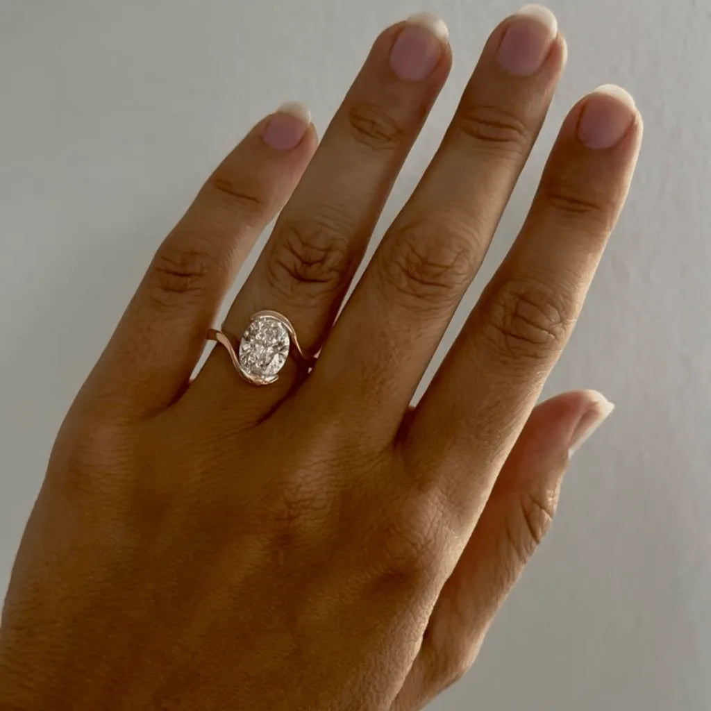 Round Halo, Pave & Split Shank Engagement Ring – 1.93 CT Lab Grown Diamond