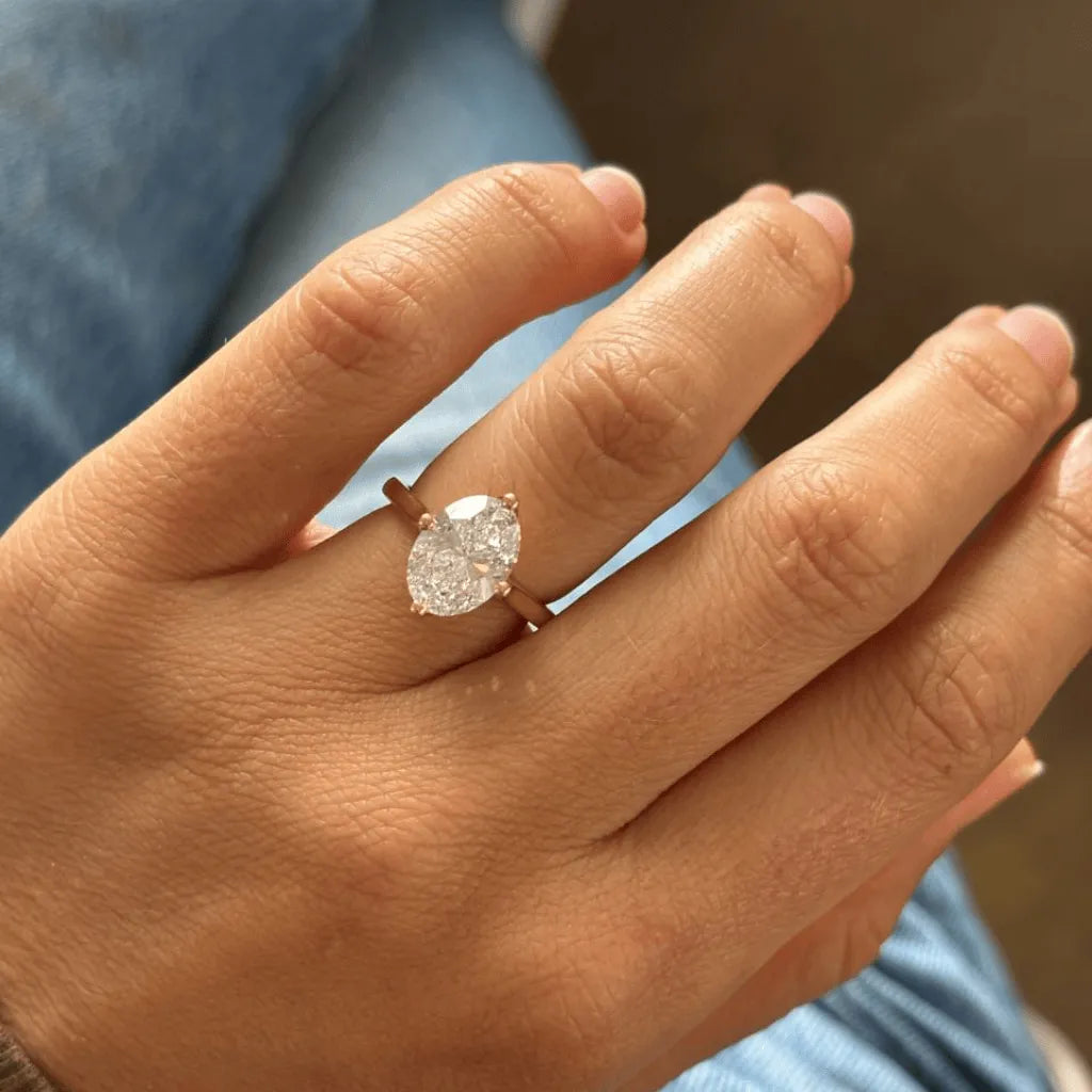 Round Halo, Pave & Split Shank Engagement Ring – 1.93 CT Lab Grown Diamond