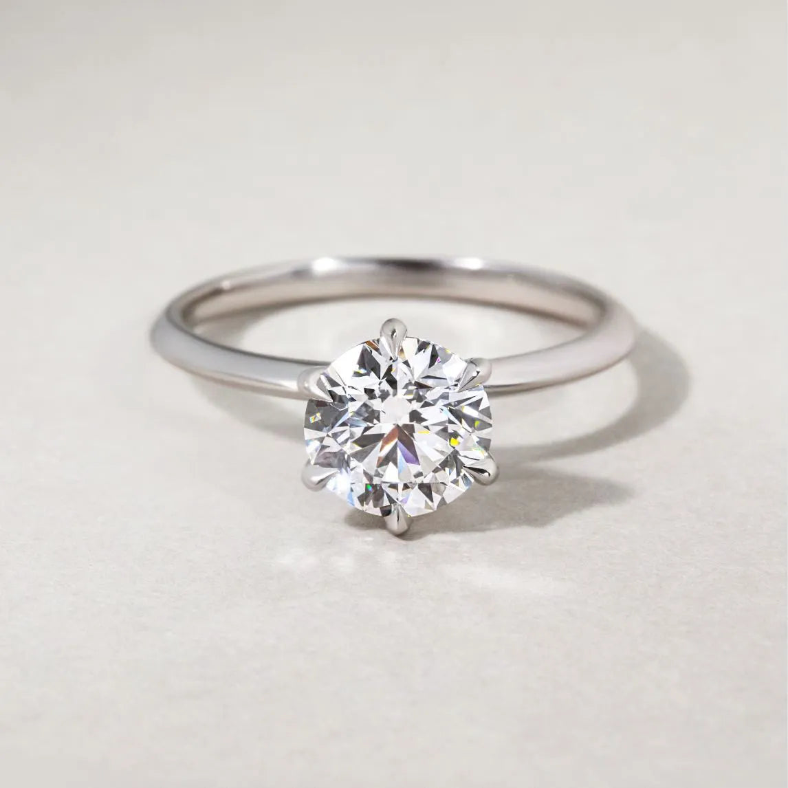 Round Halo, Pave & Split Shank Engagement Ring – 1.93 CT Lab Grown Diamond