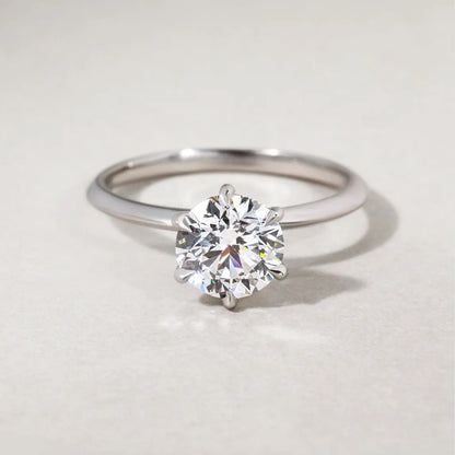 Round Halo, Pave & Split Shank Engagement Ring – 1.93 CT Lab Grown Diamond