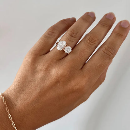 Round Halo, Pave & Split Shank Engagement Ring – 1.93 CT Lab Grown Diamond