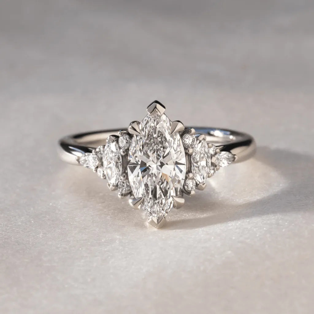 Round Halo, Pave & Split Shank Engagement Ring – 1.93 CT Lab Grown Diamond