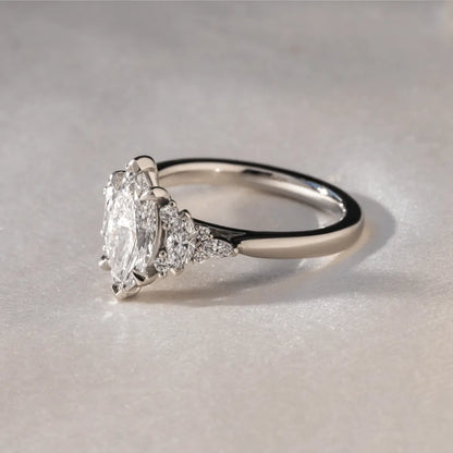Round Halo, Pave & Split Shank Engagement Ring – 1.93 CT Lab Grown Diamond