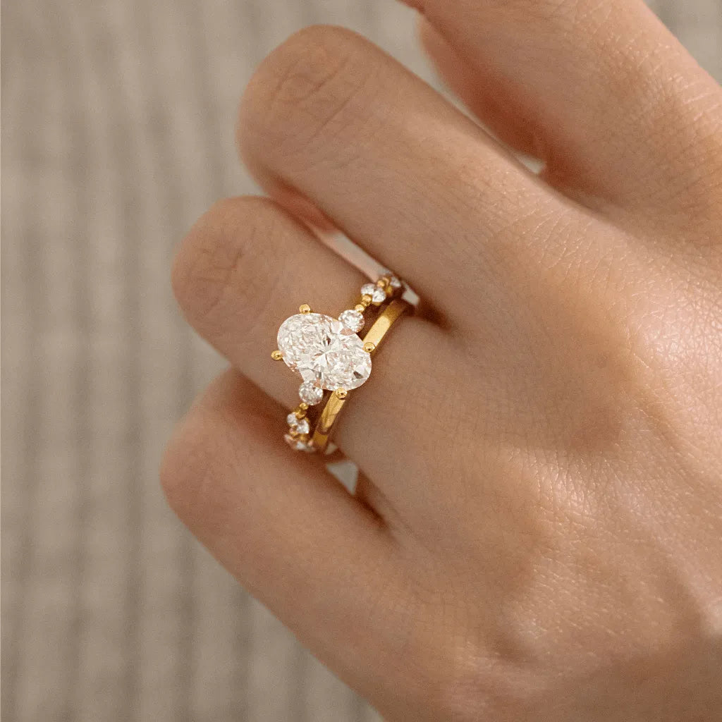 Round Halo, Pave & Split Shank Engagement Ring – 1.93 CT Lab Grown Diamond