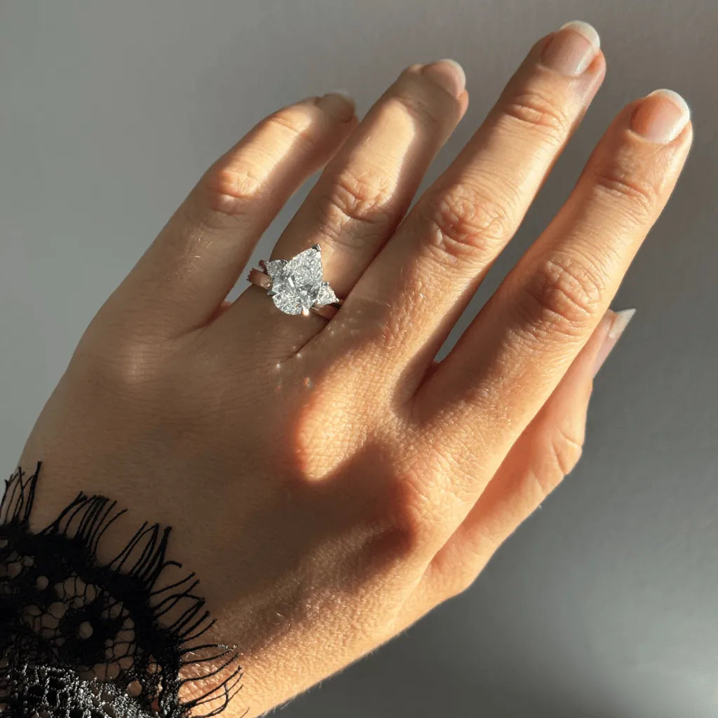 Round Halo, Pave & Split Shank Engagement Ring – 1.93 CT Lab Grown Diamond