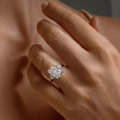 Round Halo, Pave & Split Shank Engagement Ring – 1.93 CT Lab Grown Diamond