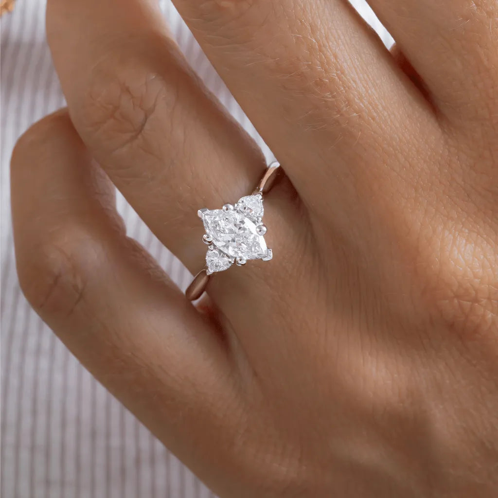 Round Halo, Pave & Split Shank Engagement Ring – 1.93 CT Lab Grown Diamond
