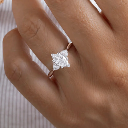 Round Halo, Pave & Split Shank Engagement Ring – 1.93 CT Lab Grown Diamond