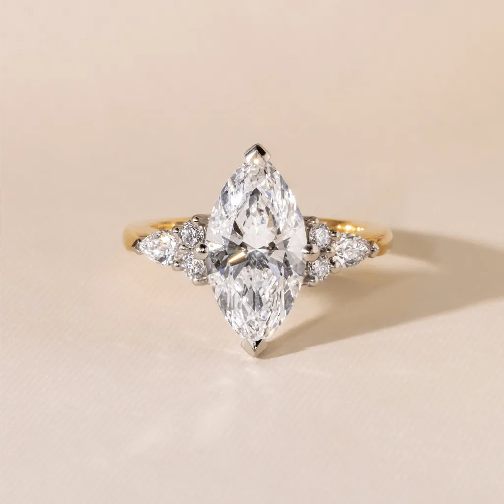 Round Halo, Pave & Split Shank Engagement Ring – 1.93 CT Lab Grown Diamond