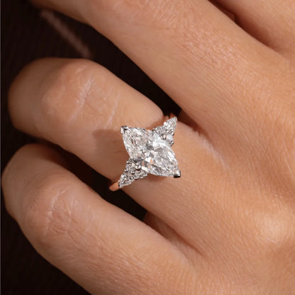 Round Halo, Pave & Split Shank Engagement Ring – 1.93 CT Lab Grown Diamond