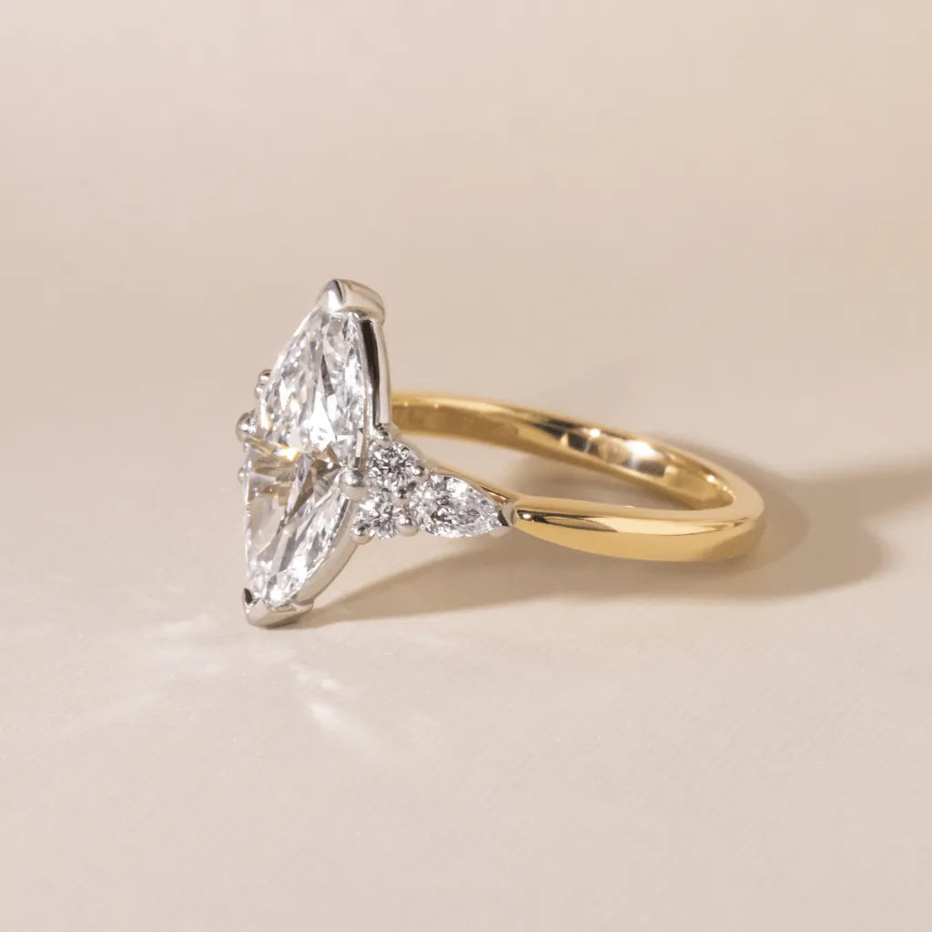 Round Halo, Pave & Split Shank Engagement Ring – 1.93 CT Lab Grown Diamond