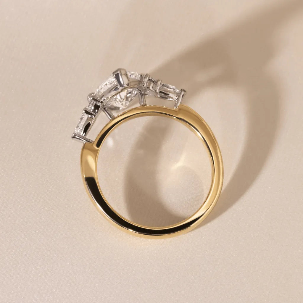 Round Halo, Pave & Split Shank Engagement Ring – 1.93 CT Lab Grown Diamond