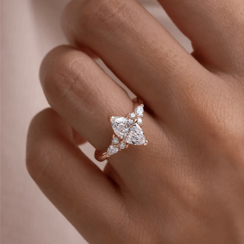 Round Halo, Pave & Split Shank Engagement Ring – 1.93 CT Lab Grown Diamond